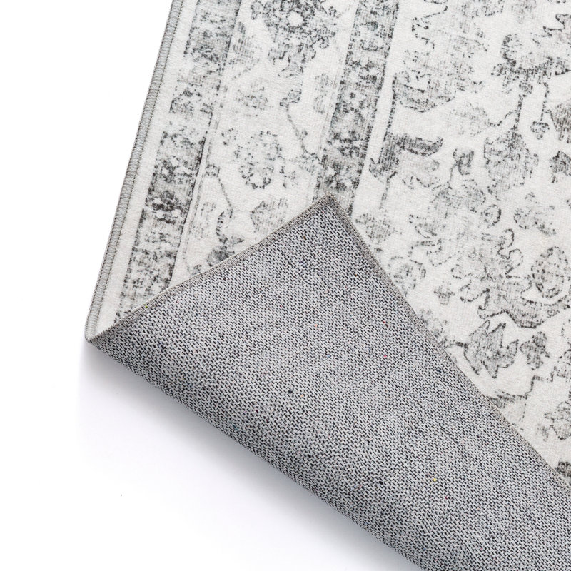 Tapis gris Lorena, Tapis de couloir 2 pi 3 po x 7 pi 6 po
