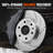 Drilled Slotted Front Brake Rotors Pads Kit for Chevy Traverse GMC Acadia