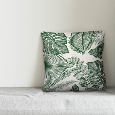 Steinberg Palm Frond Outdoor Throw Pillow