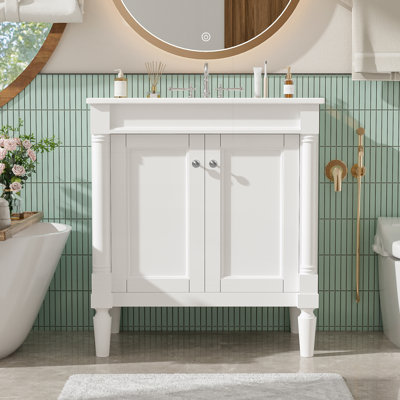 Meuble-lavabo 30 po avec lavabo en céramique