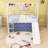 Twin Metal House Loft Bed With Slide And Ladder-1100496207