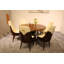 Vogue Lux Orange 61" Round Dining Set-1129307981-1114363437-1114363434