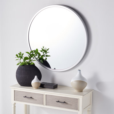 Pingry Metal Flat Wall Mirror