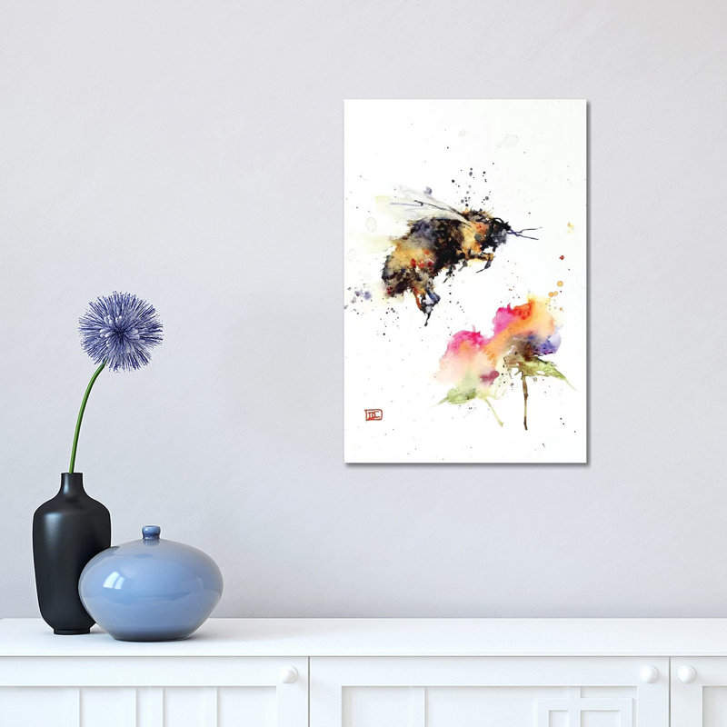 Cattail Conversation 1 Piece Wrapped Canvas Painting, 45.72cm H x 30.48cm W x 1.91cm D
