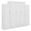 Lit escamotable avec deux garde-robes et tablette de rangement-730318144