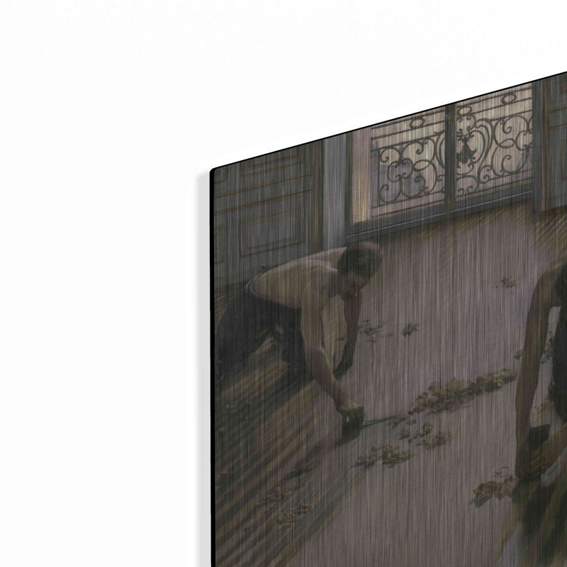 «The Floor Planers» par Gustave Caillebotte, art mural en métal, H 16 po x l 24 po