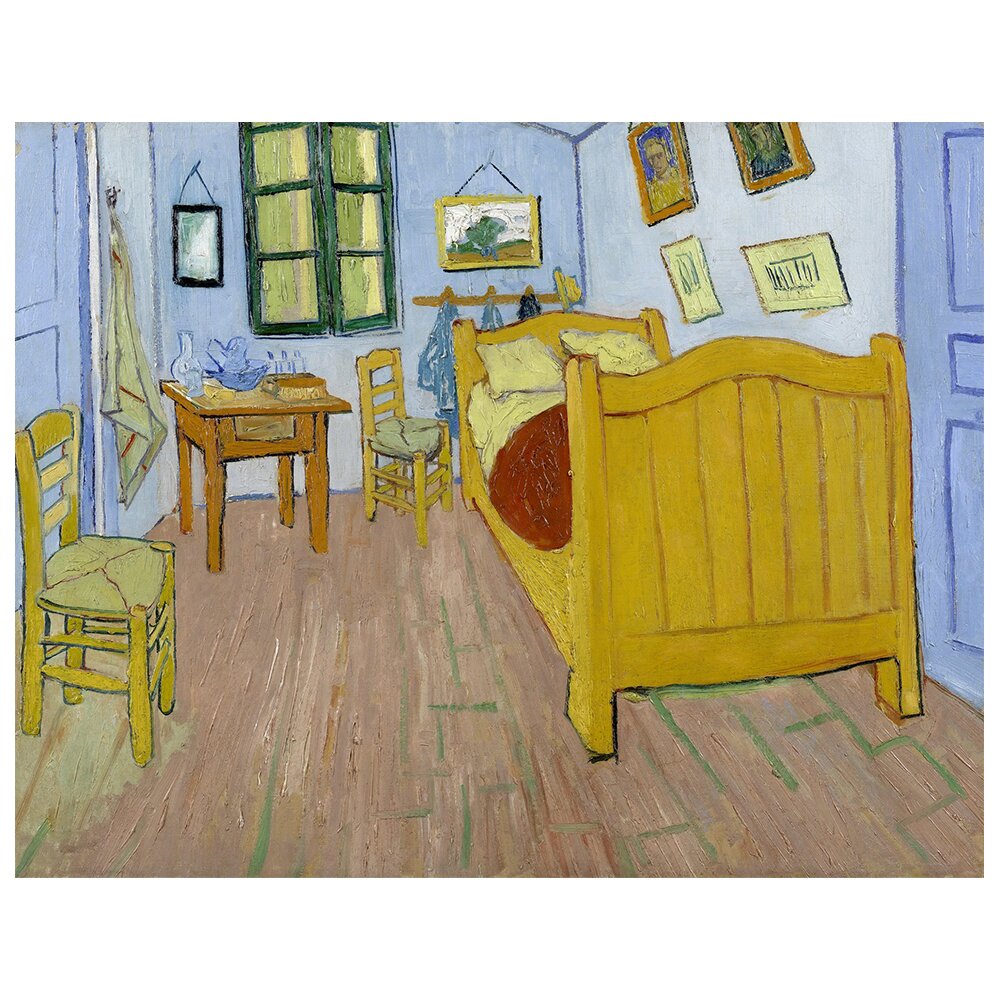 Leinwandbild Vincents Schlafzimmer in Arles von Vincent Van Gogh