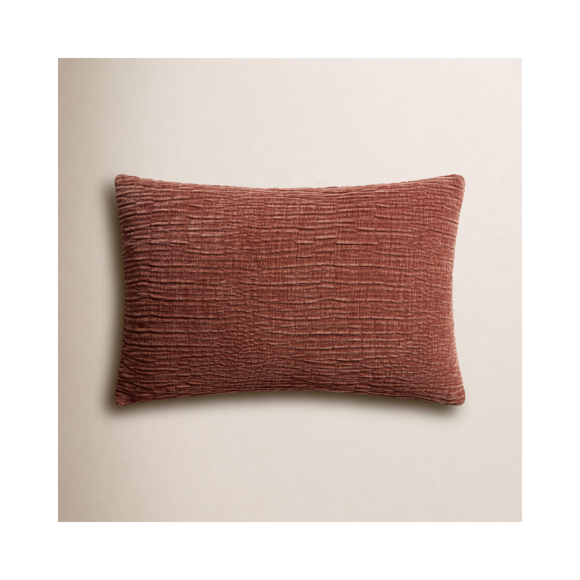 Edan Throw Pillow, Copper, Pillow Cover Only/No Insert, 13"H x 21"W