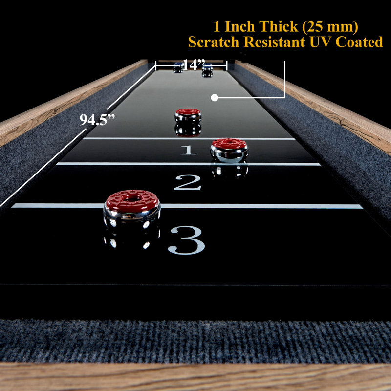 Barrington 9ft Wentworth Shuffleboard Table with 8-Puck Set