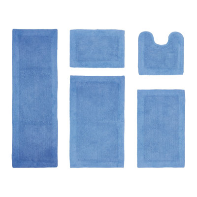 Ensemble de tapis pour salle de bain 5 pièces Makayln