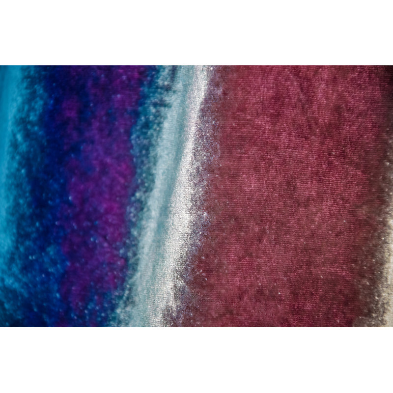 Velvet Throw, 74" L x 52" W, Peacock