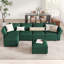 Canapé modulaire rembourré 6 pièces avec rangement BOX MODULE STO SOFA-108370226
