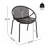 Outdoor Patio Dining Chairs Stackable Chairs with Breathable Design-953884477