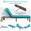 Chaise longue inclinable avec coussin Antavia-1660134287