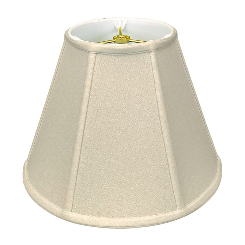 Linen Bell Lamp Shade, 12.25" H x 16" W x 9" D, Linen Beige