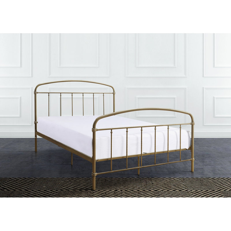 Bernel Metal Slat Bed, Full/Double, Gold