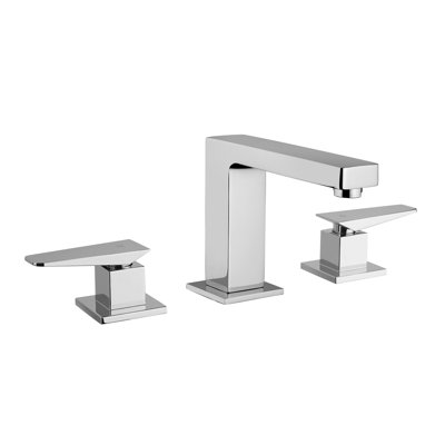 Quadro Widespread Bathroom Faucet with Drain Assembly