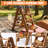 3-Tier Foldable Wooden Tray Stand, Acacia Wood Multi-Tier Display Rack with Removable Trays for Kitchen Counter Table-501436489