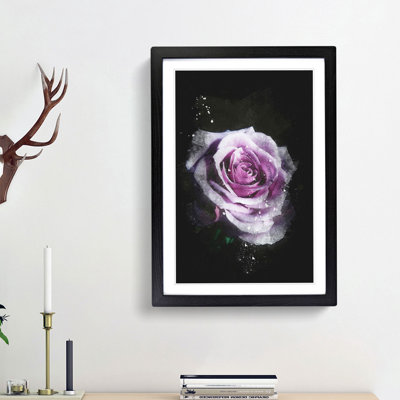 The Pale Purple Rose - Framed Print