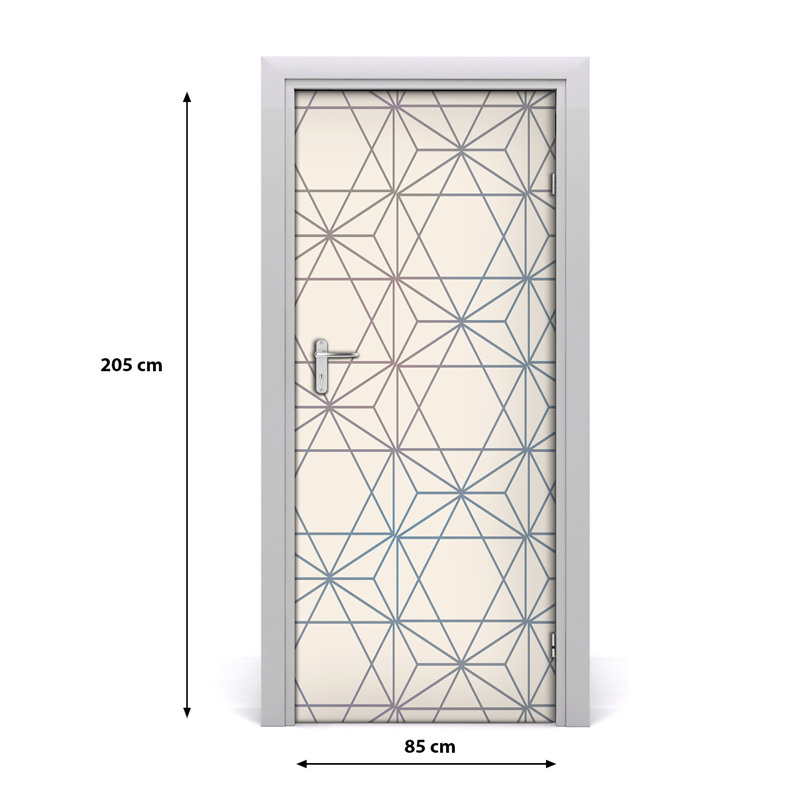 Geometric Background Door Decal