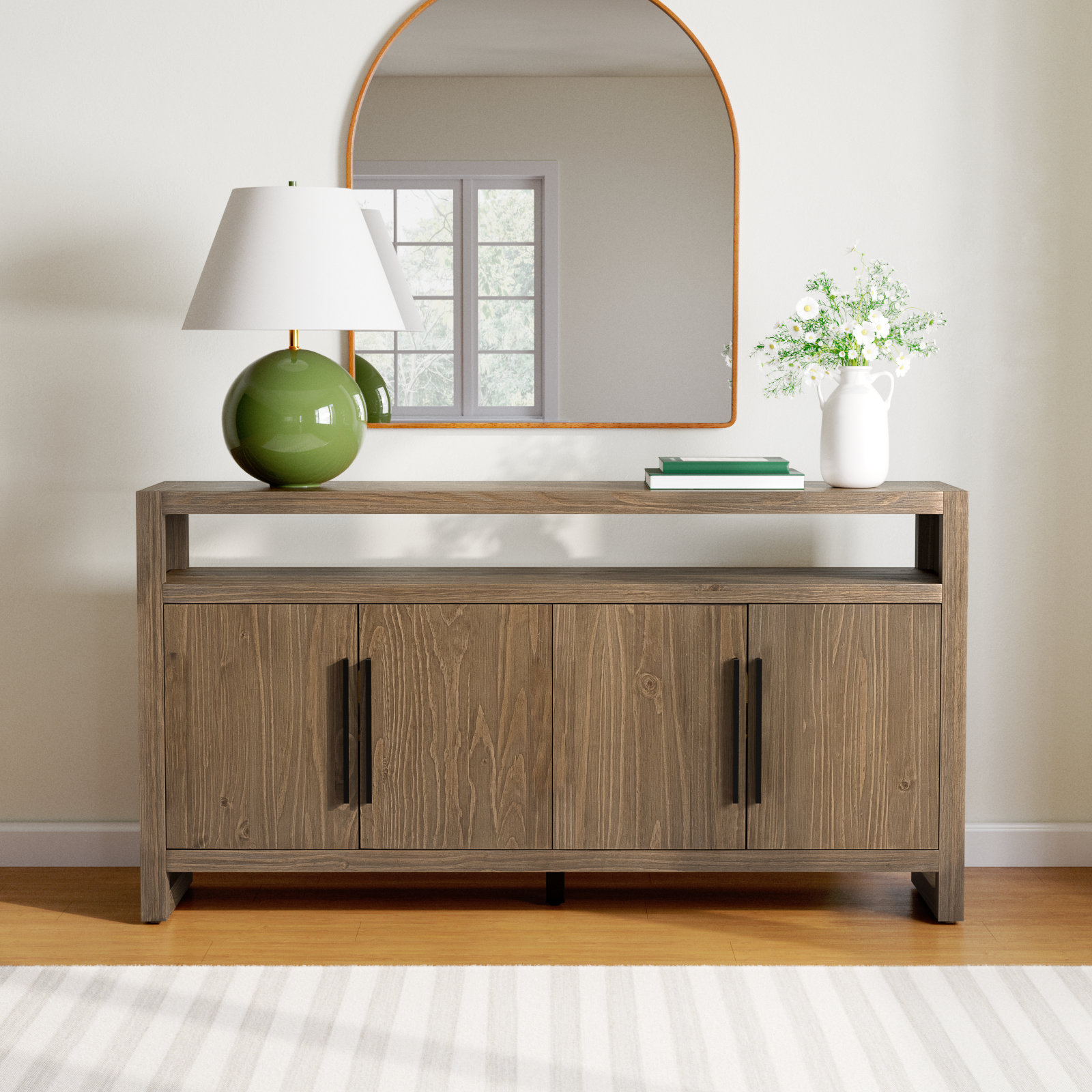 Modica 65'' Sideboard, Honey Brown