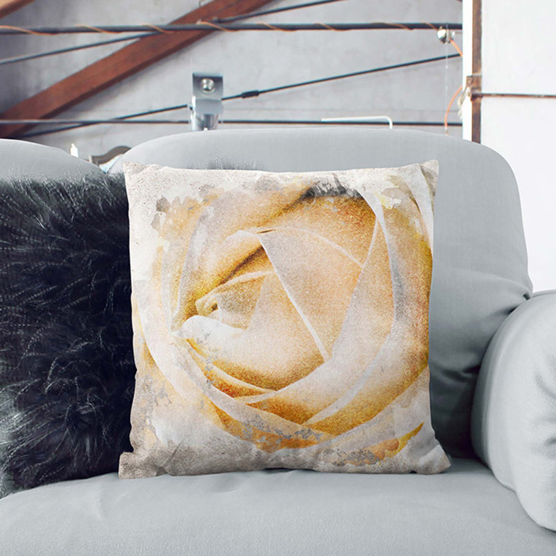 Square Throw Cushion, 40 x 40 cm, Stone