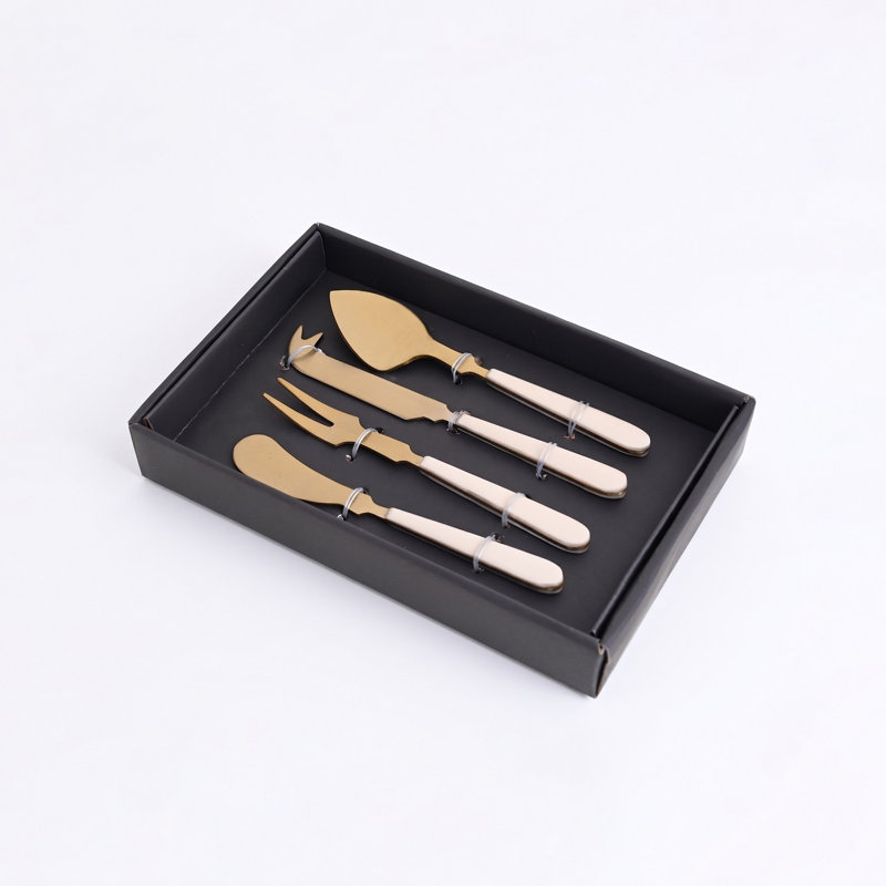Cardella 4 Piece Stainless Steel Hostess Set