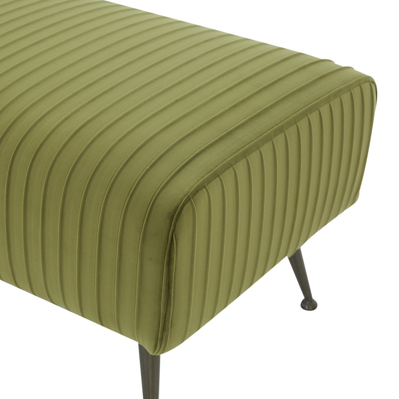 Banc de hall d'entrée en tissu, Laiton antique, Velours Cabernet