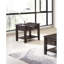 Table de bout simple en bois avec table de bout et tiroir d'appoint