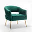 Fauteuil d'appoint en velours Chynna-1665429073