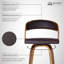 Tabouret pivotant à hauteur de comptoir ou de bar Shelly au fini bois - ensemble -1304667363-1304667366-1304667367