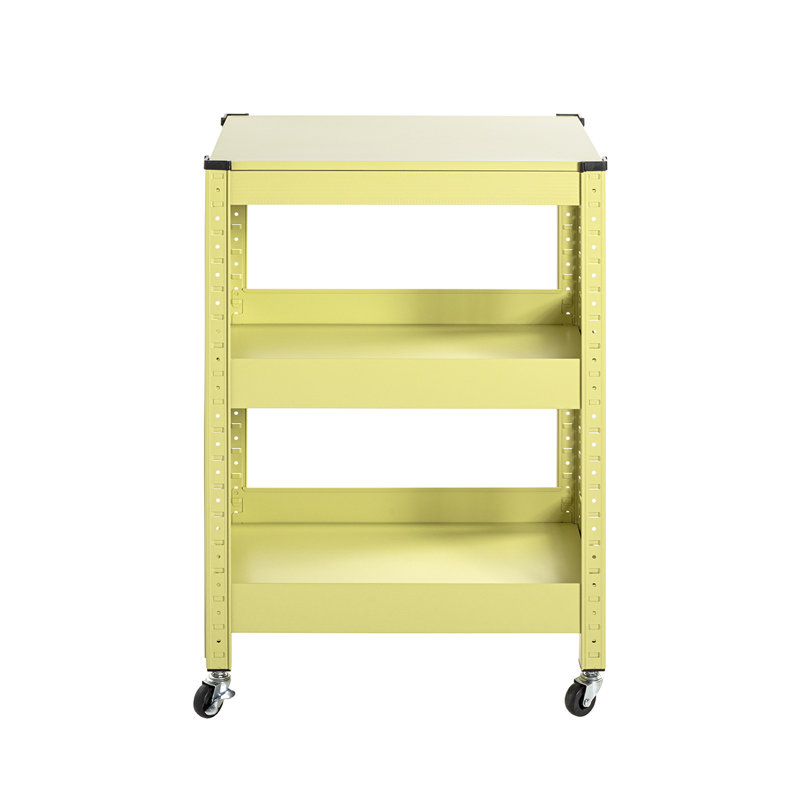 Serving Trolley with 3 shelves, 50 x 75 x 32 cm, Green