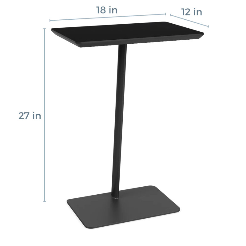 Pieds de table Darsey, Nuit noire, Gris anthracite