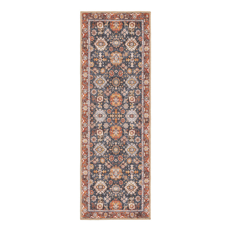 Mackenson Performance Chenille Floral Indoor Rug, Runner 2' x 6'1"