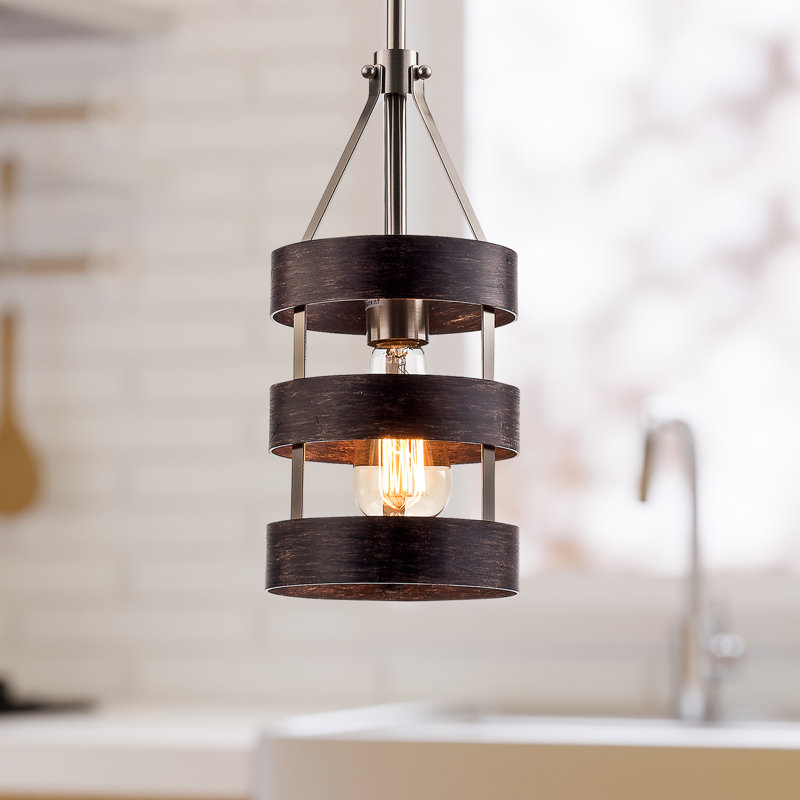 Luminaire suspendu cylindrique 1 lumière