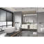 Grand miroir mural avec cadre en métal - 84 po X 48 po, rouille, reflet transparent, pour salle à manger et chambre à coucher H Structure rouillée, lignes, salle de bain moderne