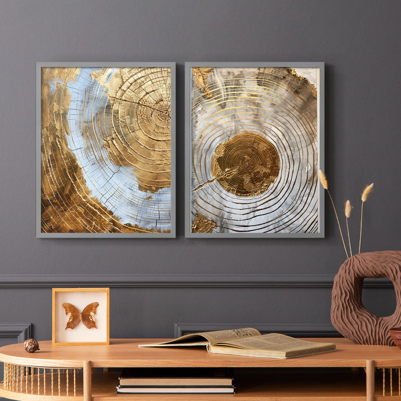 ABSTRACT Series Cxxvii - reproduction encadrée de qualité supérieure - prête à être accrochée - aucun clou requis - aucun clou requis