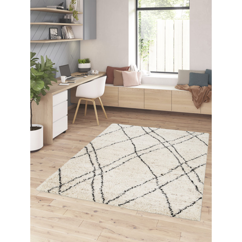 Urgeon Shag Area Rug, Rectangle 160cm x 230cm