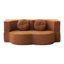 Lit simple, 21 lits pliants orange, pour les invités, bureau à domicile, appartement, sans assemblage, matelas en mousse, salon,