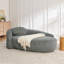 Chaise longue avec accoudoirs latéraux et coussin-729261450