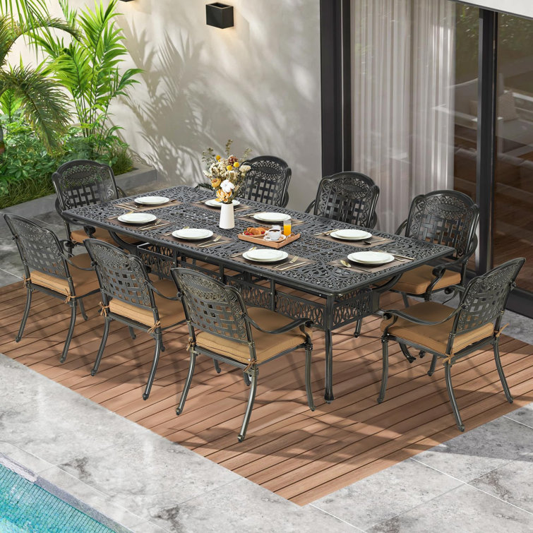 Cast Aluminum Patio Wayfair Outdoor Patio Dining Sets Wildon Home