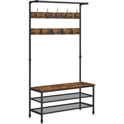 Ewgenia Hall Tree 39.4'' Wide with Shoe Storage
