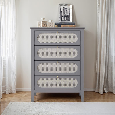Arthen Rattan 4 Drawer Chest of Drawer