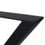 Pieds de table en X 28 po x 24 po, pieds de table en métal larges, pieds de table en acier robustes, pieds de table de salle à manger, pieds de bureau, ensemble de 2