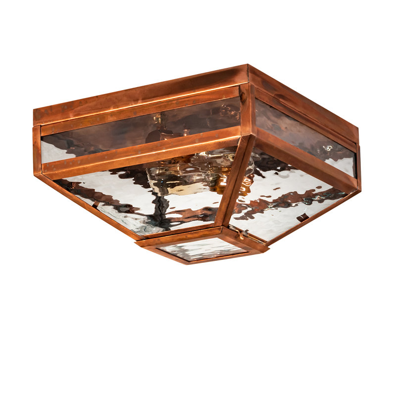 Plafonnier encastré géométrique 2 lumières 12,5 po unique