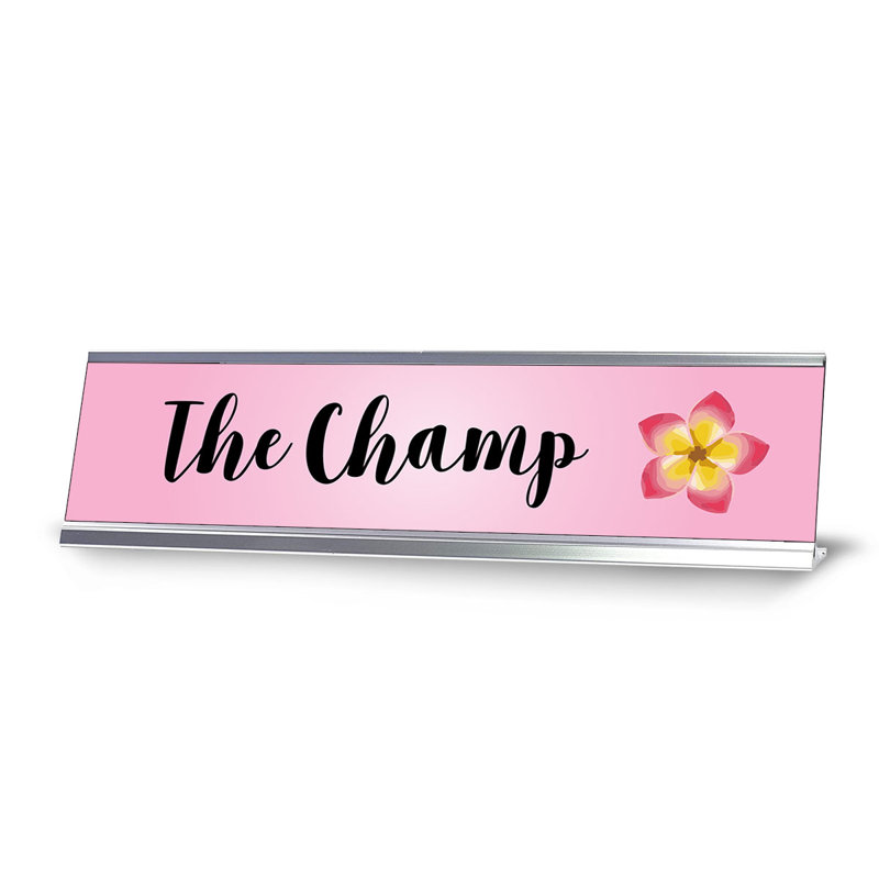 Enseigne de bureau The Champ