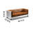 Vintage Casual Aluminum Skin Rivet Sofa 80.71'' Faux Leather Sofa