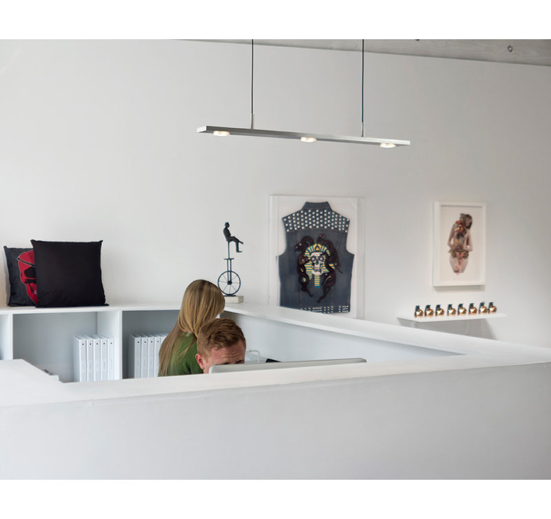 Brevis Linear LED Pendant, 28", Black Anodized Aluminum, (2700K) Dry Warm White