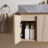 Muri 30" Bathroom Vanity&Sink, Floating Plywood Storage Cabinet With Drawer&Door, Light Gray Sintered Stone Top&Ceramic Basin With 3 Pre-Drilled Faucet Holes, Pre-Assembled, White Oak Woodgrain Color