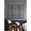 De 3 art mural en métal avec cadre noir - or distinctif, fer pour les espaces de vie décor brillant